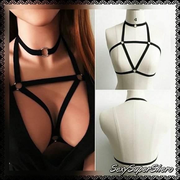 🆕Sexy High Quality Adjustable OS Harness/Choker - Picture 3 of 4